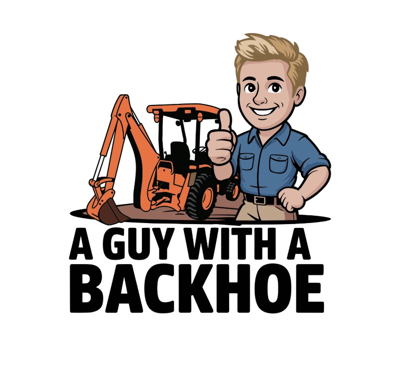 A Guy with a Backhoe Logo